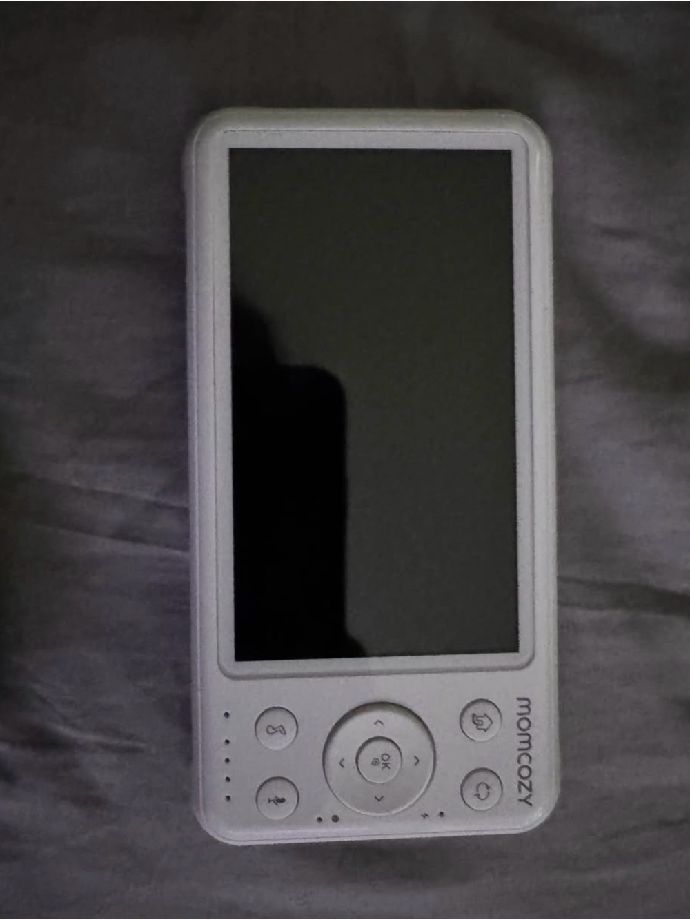 Momcozy monitor in White - Compact Audio & Video Player